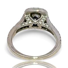 Vera Wang Love 14k White Gold Diamond and Sapphire Engagement Ring